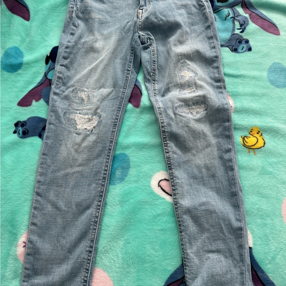 Girls Ralph Lauren The Thompkins HR skinny Distressed Jean size 12